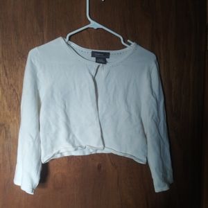 White cardigan